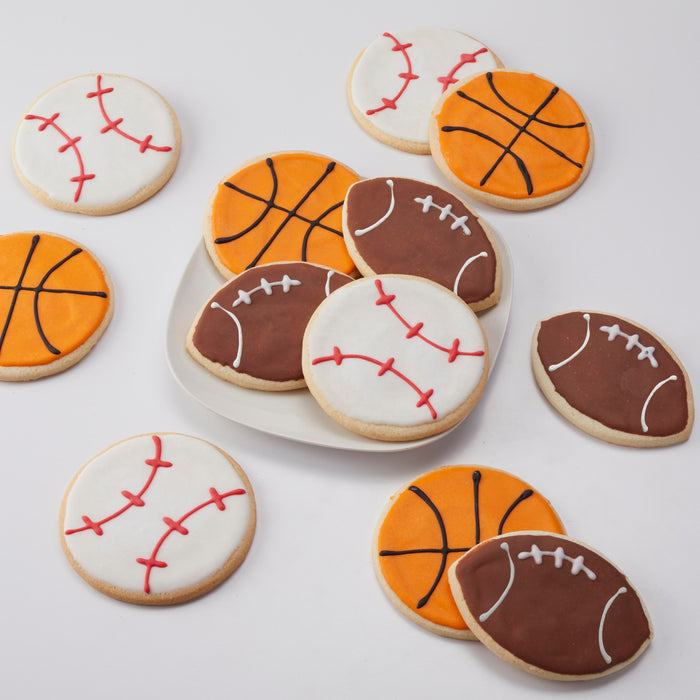 Sports Variety Pack Smiley Cookies