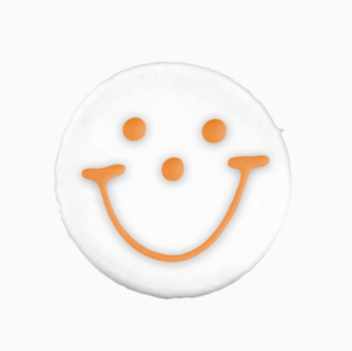 2.5" Mini Orange Face Smiley Cookies - SmileyCookie.com individually wrapped, nut - free, and kosher cookies delivered to you!
