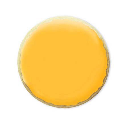 2.5" Unwrapped Mini Round Yellow Iced Cookies - CM - SmileyCookie.com individually wrapped, nut - free, and kosher cookies delivered to you!