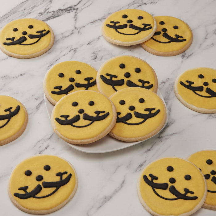 4" Mustache Cookies - SmileyCookie.com individually wrapped, nut - free, and kosher cookies delivered to you!