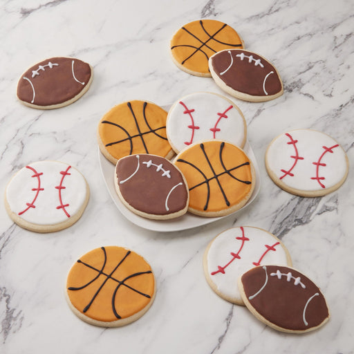 4" Sports Cookie Variety Pack - SmileyCookie.com individually wrapped, nut - free, and kosher cookies delivered to you!