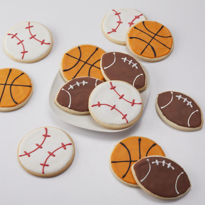 4" Sports Cookie Variety Pack - SmileyCookie.com individually wrapped, nut - free, and kosher cookies delivered to you!