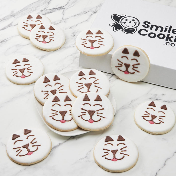 4" Wrapped Cat Cookies - SmileyCookie.com individually wrapped, nut - free, and kosher cookies delivered to you!
