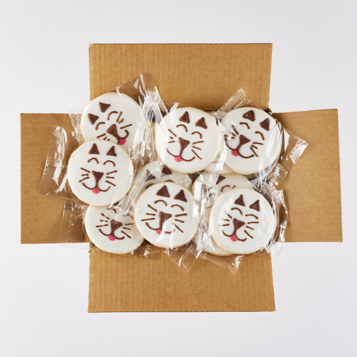 4" Wrapped Cat Cookies - SmileyCookie.com individually wrapped, nut - free, and kosher cookies delivered to you!