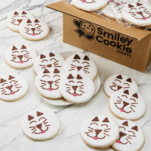4" Wrapped Cat Cookies - SmileyCookie.com individually wrapped, nut - free, and kosher cookies delivered to you!
