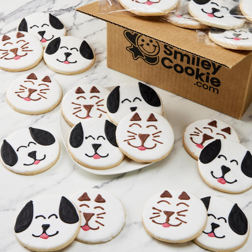4" Wrapped Pawsome Pet Cookie Variety Pack - SmileyCookie.com individually wrapped, nut - free, and kosher cookies delivered to you!