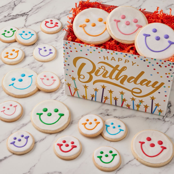 Birthday Gift Box - SmileyCookie.com individually wrapped, nut - free, and kosher cookies delivered to you!