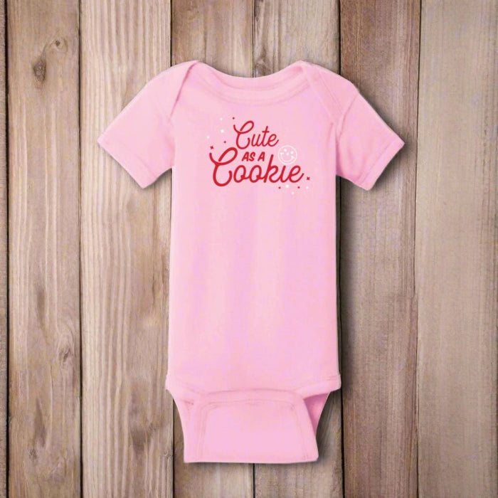 Cute as a Cookie Baby Onesie - SmileyCookie.com individually wrapped, nut - free, and kosher cookies delivered to you!