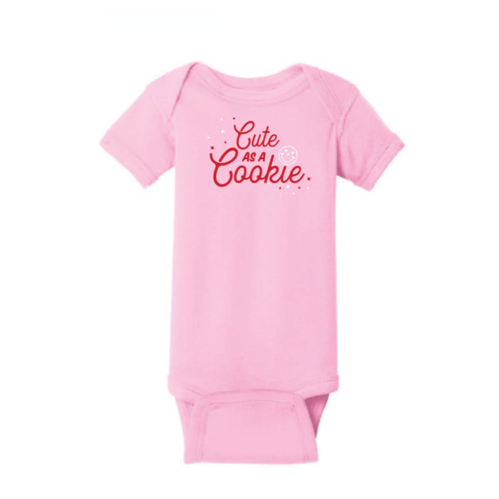 Cute as a Cookie Baby Onesie - SmileyCookie.com individually wrapped, nut - free, and kosher cookies delivered to you!