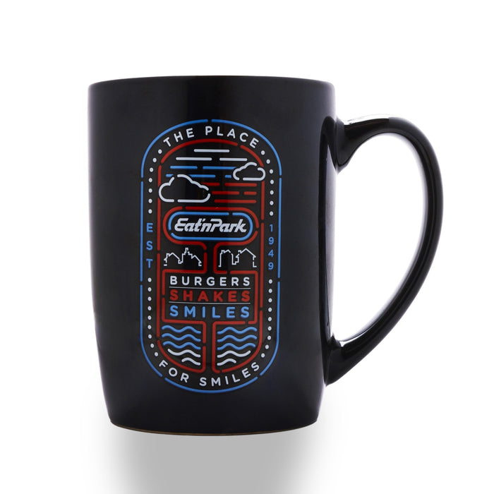 Eat'n Park Burgers, Shakes and Smiles Mug - SmileyCookie.com individually wrapped, nut - free, and kosher cookies delivered to you!