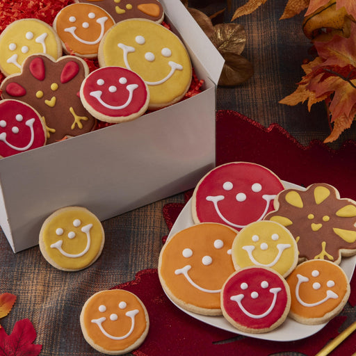 Gobble Gift Pack - Thanksgiving Cookie Gift Box - SmileyCookie.com individually wrapped, nut - free, and kosher cookies delivered to you!