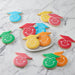 Dozen Graduation Smiley Cookies - Colorful Base, White Face, Smiley Cookie