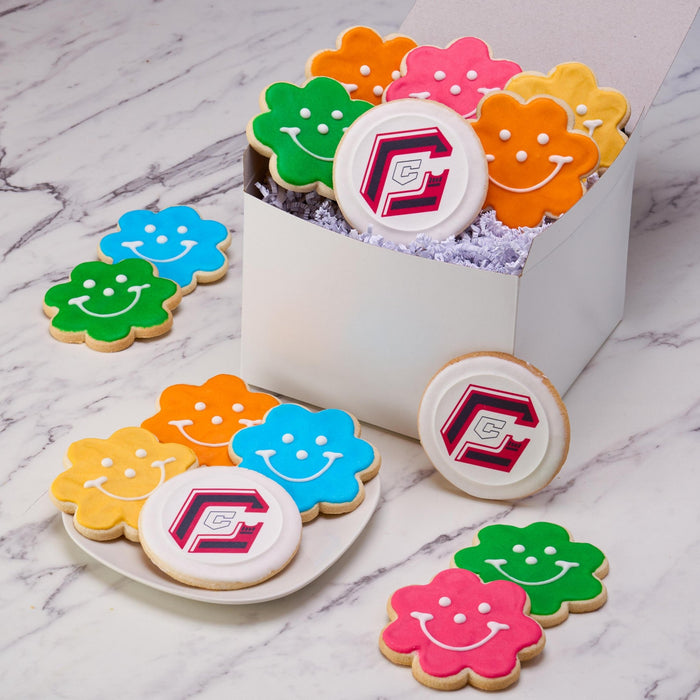 Smiley® Cookie Business in Bloom Corporate Logo Gift Box - SmileyCookie.com individually wrapped, nut - free, and kosher cookies delivered to you!