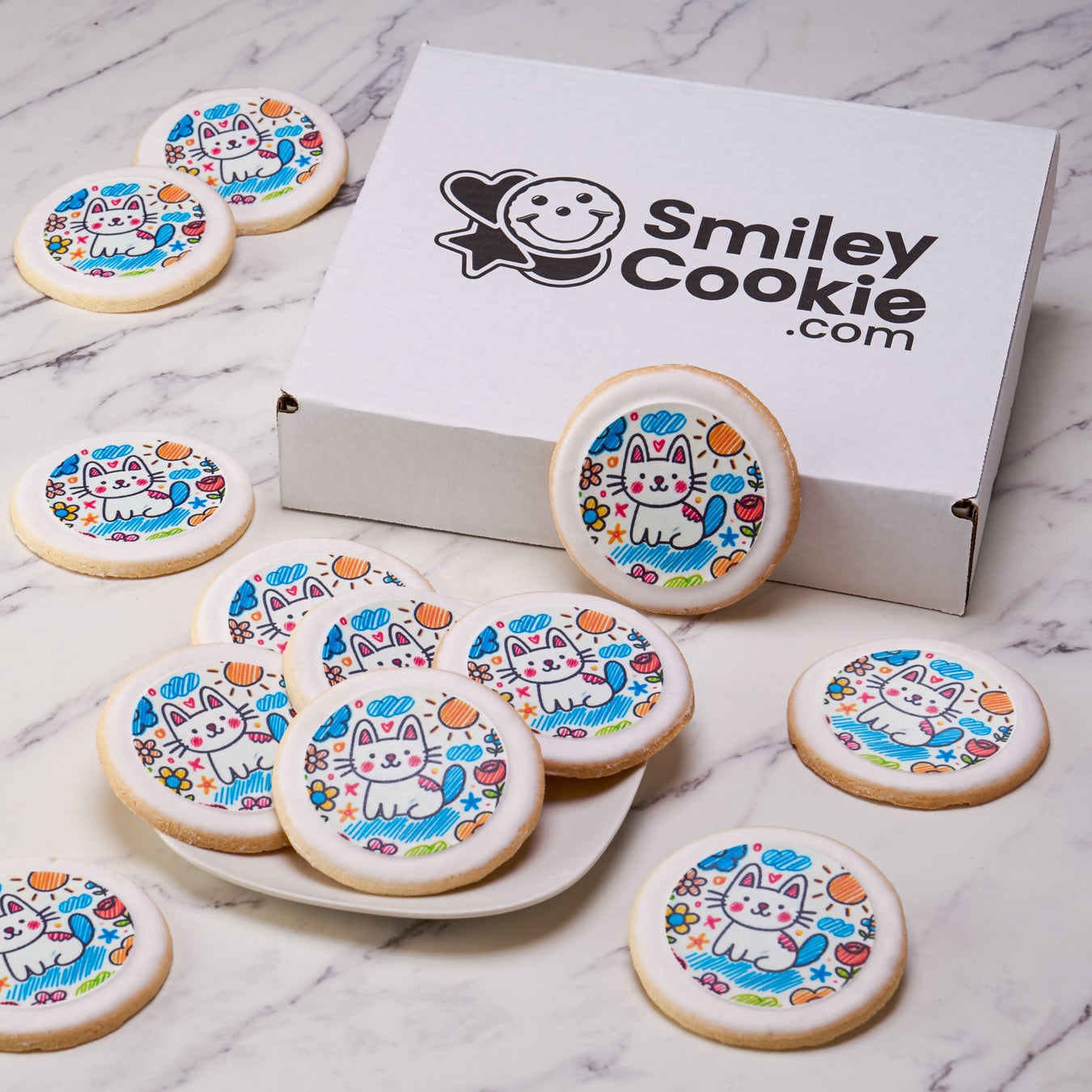 Smiley® Cookie Father's Day Custom Cookie Gift Set - SmileyCookie.com individually wrapped, nut - free, and kosher cookies delivered to you!