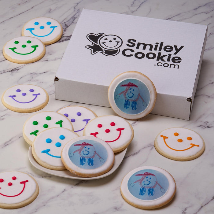 Smiley® Cookie Father's Day Original Custom Cookie Gift Set - SmileyCookie.com individually wrapped, nut - free, and kosher cookies delivered to you!