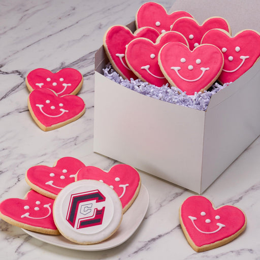 Smiley® Cookie Lead with the Heart Corporate Logo Gift Box - SmileyCookie.com individually wrapped, nut - free, and kosher cookies delivered to you!