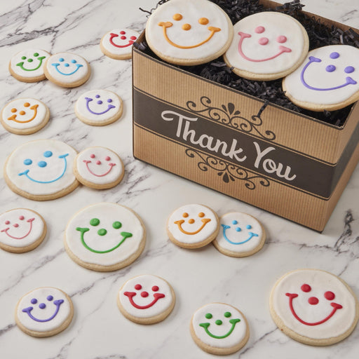 Thank You Gift Box - SmileyCookie.com individually wrapped, nut - free, and kosher cookies delivered to you!