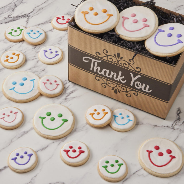 Thank You Gift Box - SmileyCookie.com individually wrapped, nut - free, and kosher cookies delivered to you!