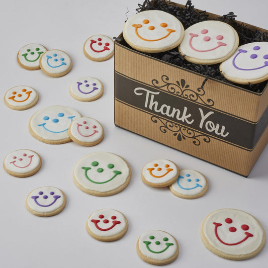 Thank You Gift Box - SmileyCookie.com individually wrapped, nut - free, and kosher cookies delivered to you!