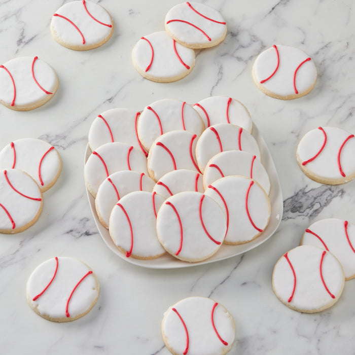 Mini Baseball Cookies