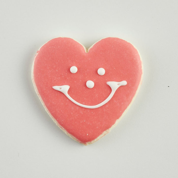 2.5" Mini Heart Smiley Cookies - SmileyCookie.com individually wrapped, nut - free, and kosher cookies delivered to you!