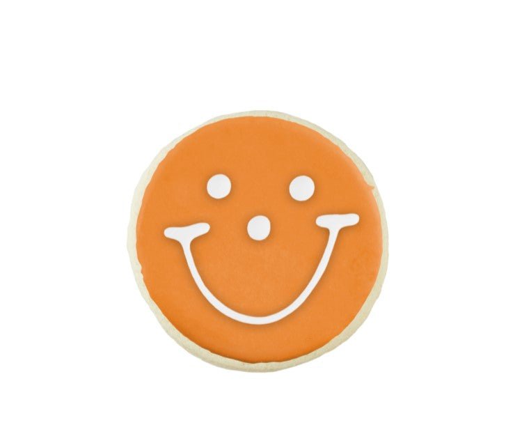 2.5" Mini Orange Smiley Cookies - SmileyCookie.com individually wrapped, nut - free, and kosher cookies delivered to you!
