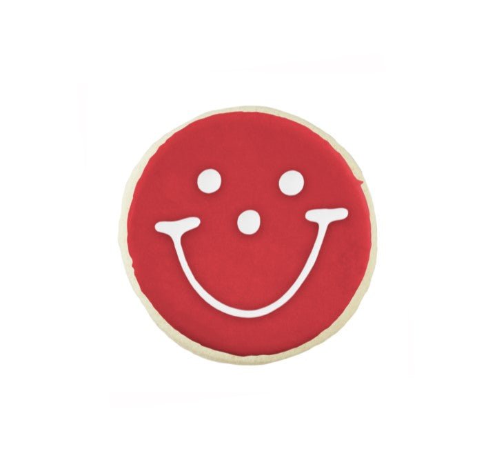 2.5" Mini Red Smiley Cookies - SmileyCookie.com individually wrapped, nut - free, and kosher cookies delivered to you!