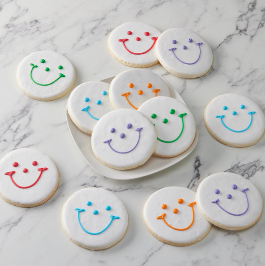 4" Original Smiley Cookies - SmileyCookie.com individually wrapped, nut - free, and kosher cookies delivered to you!