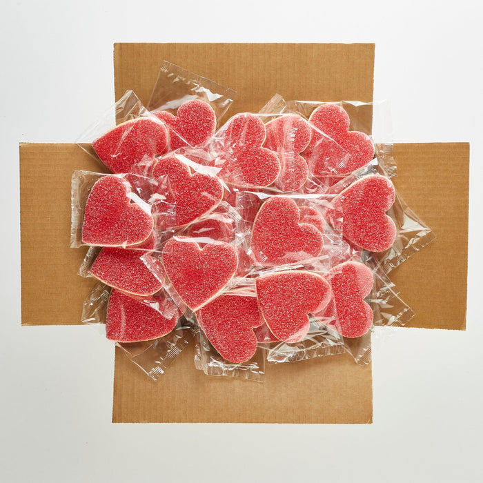 4" Sparkle Heart Cookies - SmileyCookie.com individually wrapped, nut - free, and kosher cookies delivered to you!