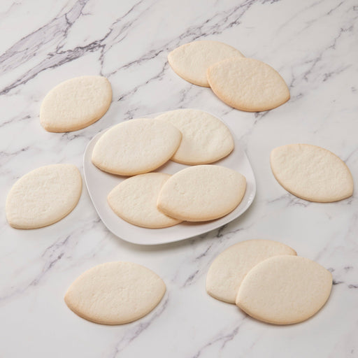 4" Uniced Football Cookies - SmileyCookie.com individually wrapped, nut - free, and kosher cookies delivered to you!
