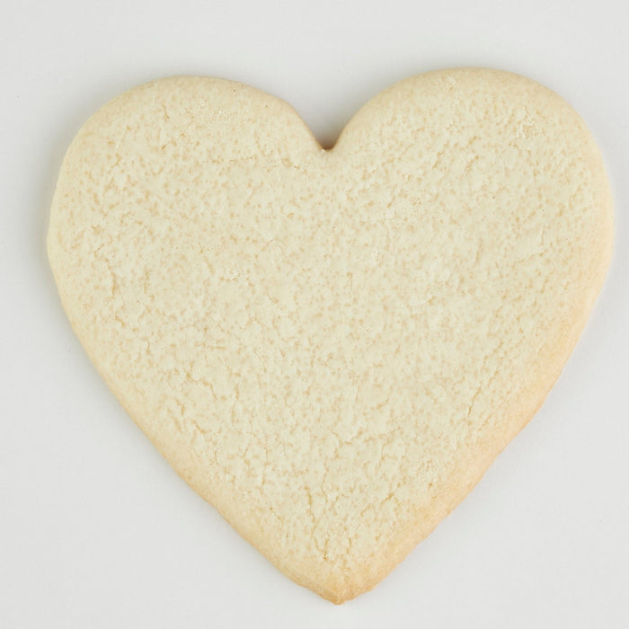 4" Uniced Heart Cookies  - SmileyCookie.com individually wrapped, nut - free, and kosher cookies delivered to you!