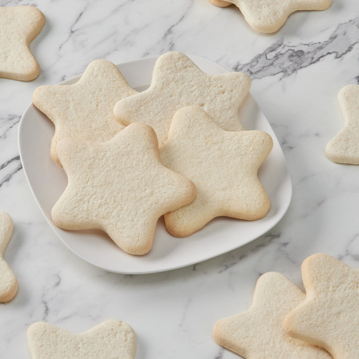 4" Uniced Star Cookies - SmileyCookie.com individually wrapped, nut - free, and kosher cookies delivered to you!
