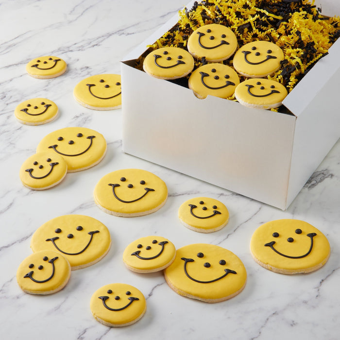 Black and Gold Tailgate Gift Box - SmileyCookie.com individually wrapped, nut - free, and kosher cookies delivered to you!