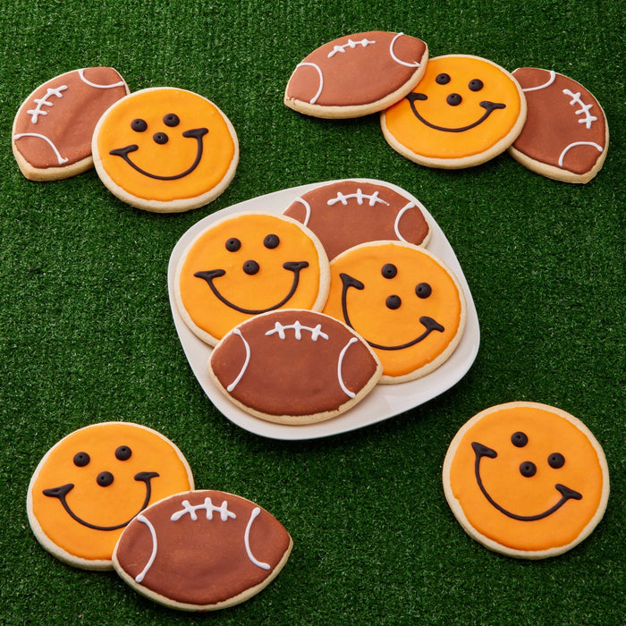 Cincinnati Football Cookie Pack - SmileyCookie.com individually wrapped, nut - free, and kosher cookies delivered to you!