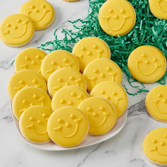 Gold Coin Mini Smiley Cookies - SmileyCookie.com individually wrapped, nut - free, and kosher cookies delivered to you!