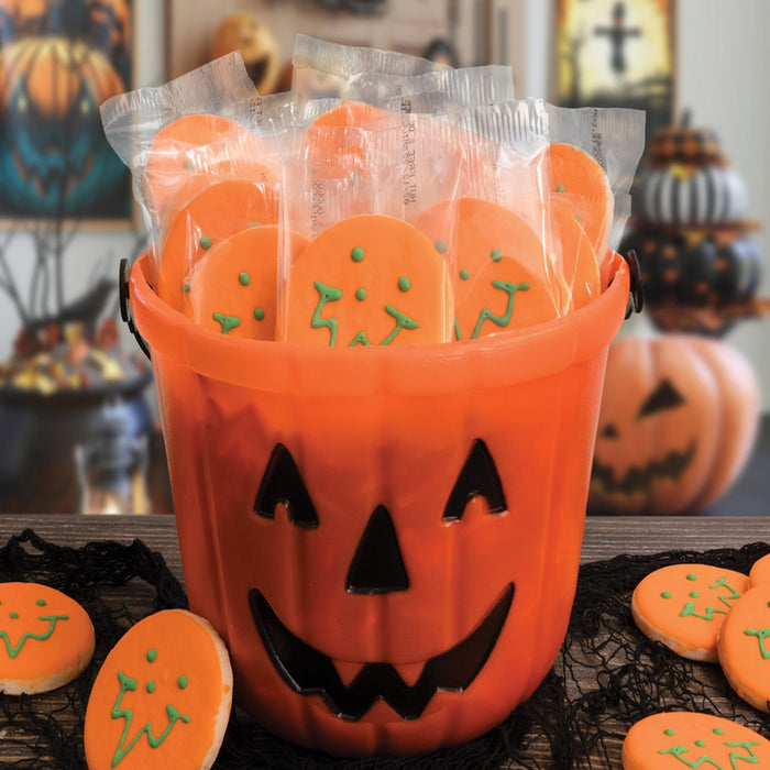 Pumpkin Pail Gift Pack - SmileyCookie.com individually wrapped, nut - free, and kosher cookies delivered to you!