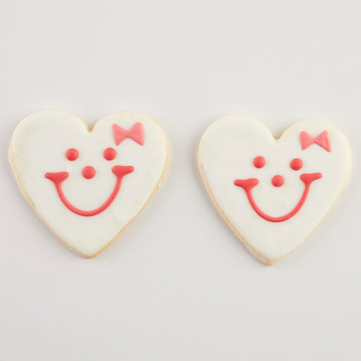 Wedding Hearts Smiley® Cookies - SmileyCookie.com individually wrapped, nut - free, and kosher cookies delivered to you!