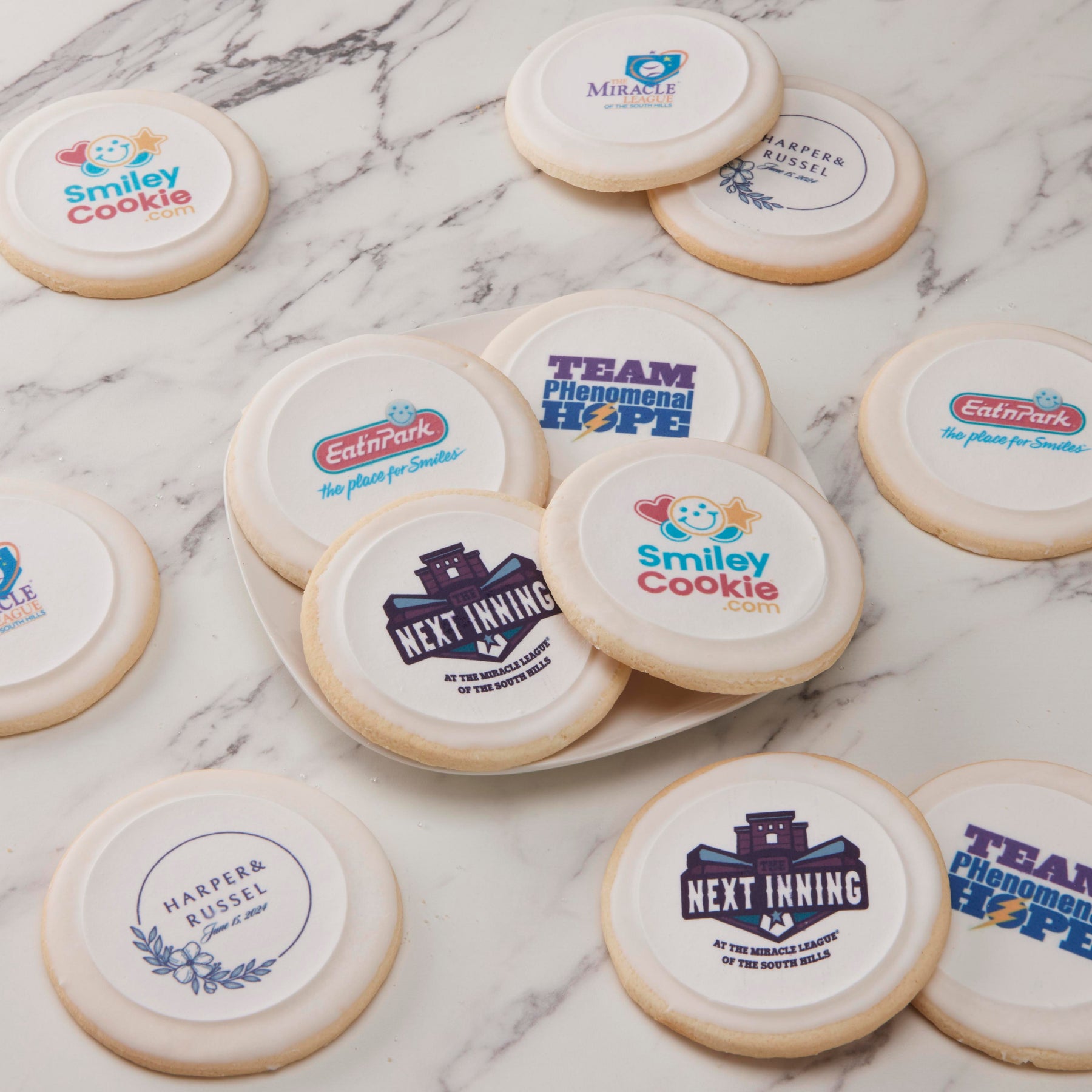 Custom Logo Cookies & Personalized Smiley® Cookies