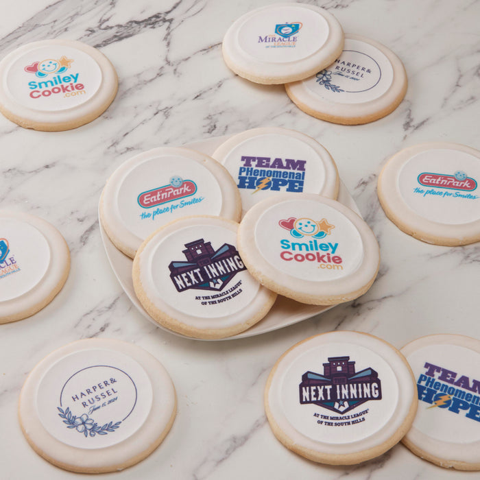 Custom Logo Cookies & Personalized Smiley® Cookies