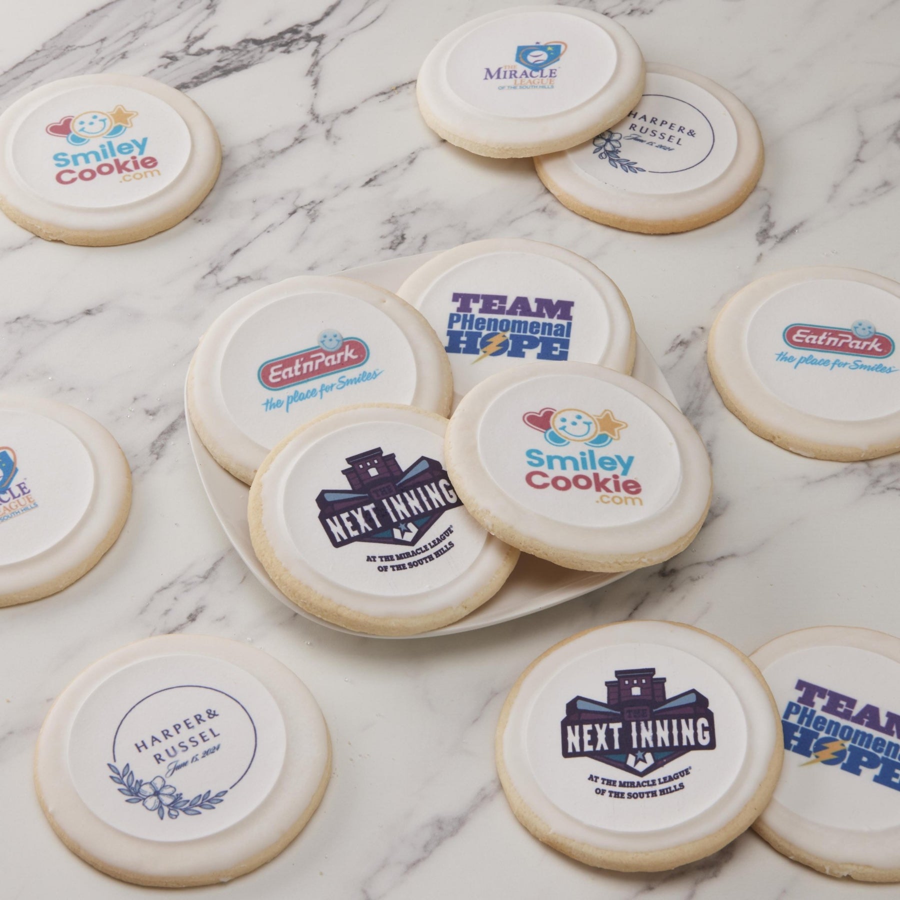Custom Logo Cookies & Personalized Smiley® Cookies - SmileyCookie.com