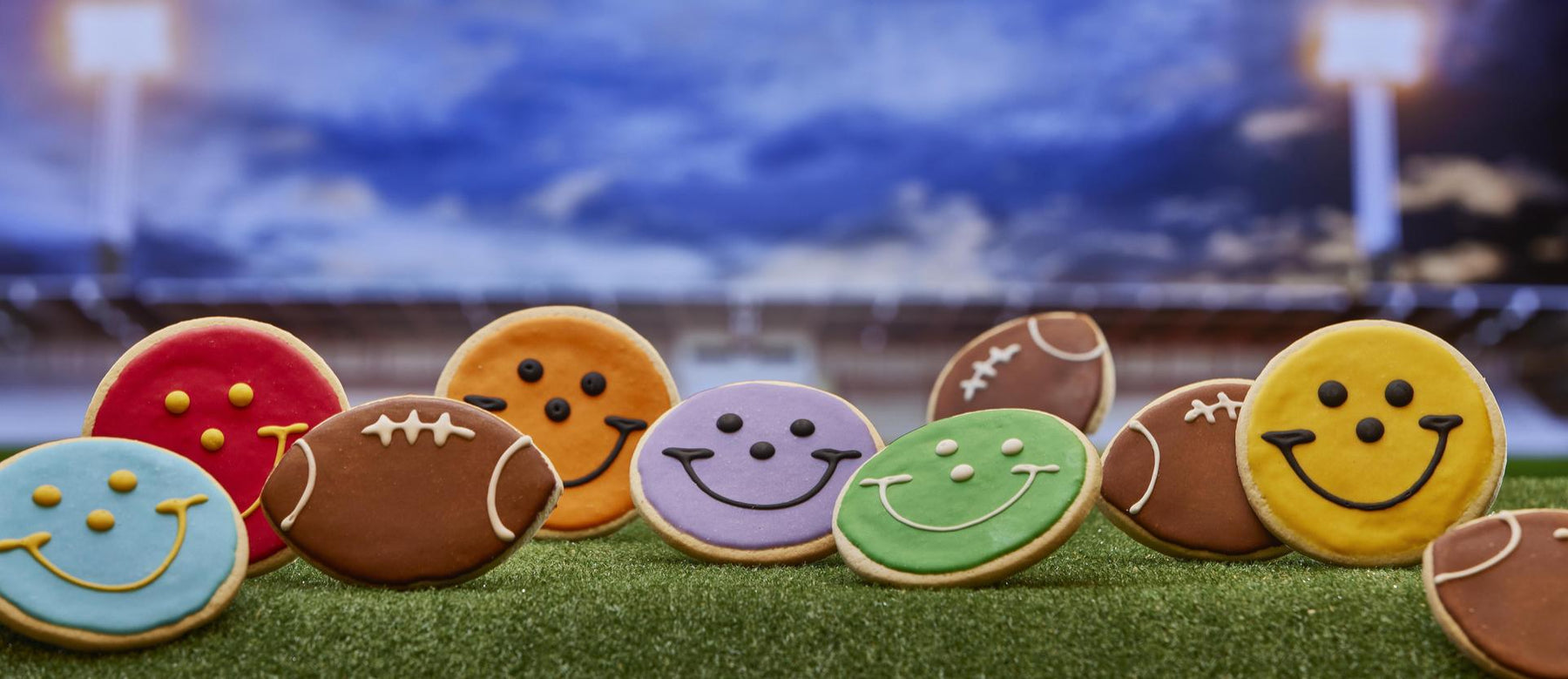 Score Big This Playoff Season with Custom Football Cookies! - SmileyCookie.com