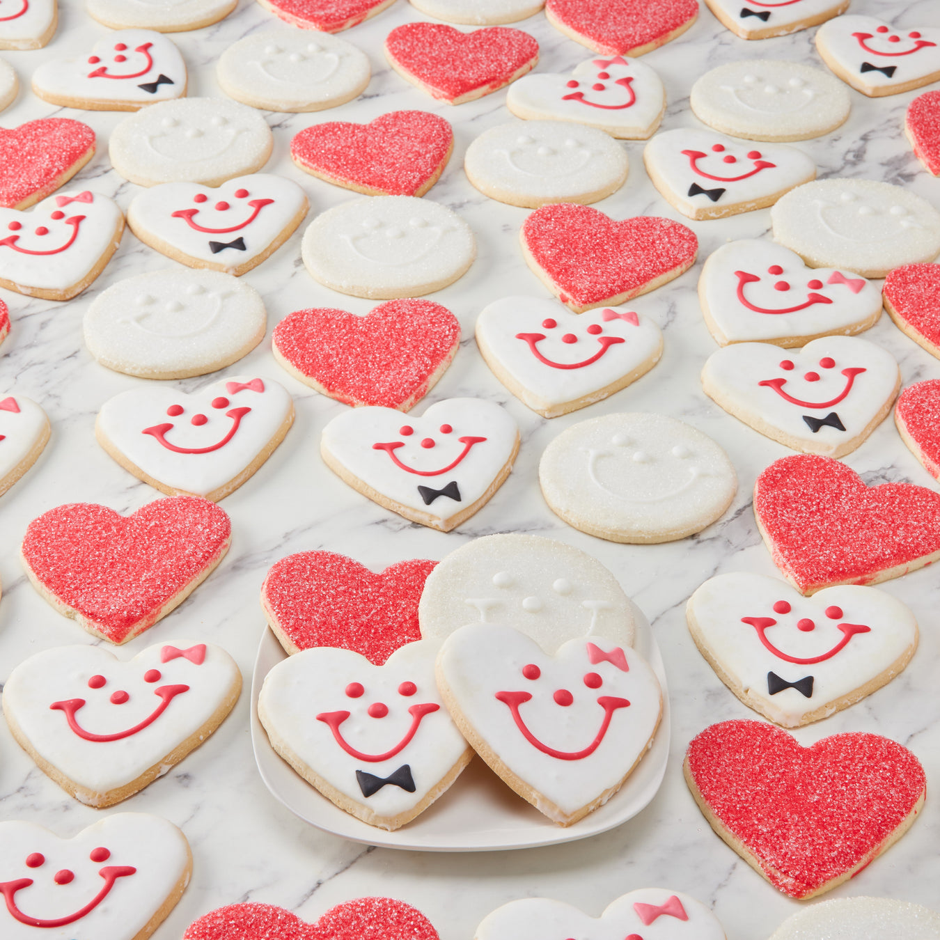 Wedding Cookie Table Variety Pack with Heart Bride and Groom Cookies