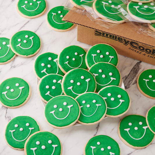 Green Mini Smiley® Cookies