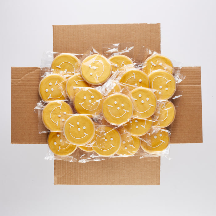 Yellow Smiley Cookies