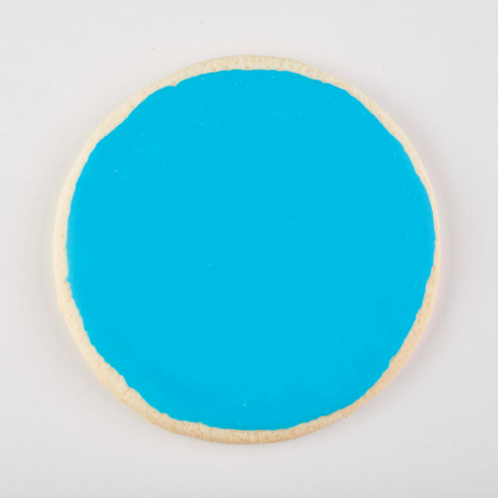 Classic Round Blue Iced Cookies 