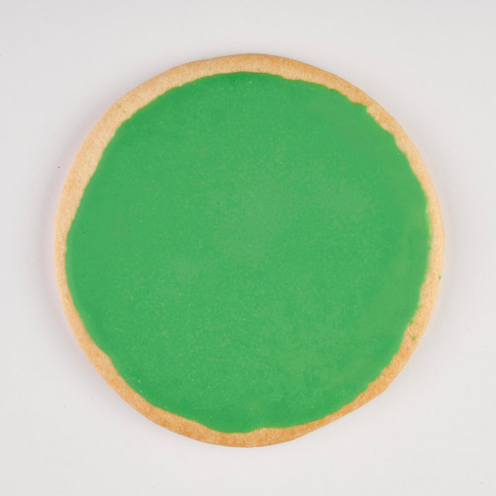 Classic Round Green Iced Cookies 