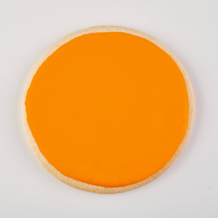 Classic Round Orange Iced Cookies 