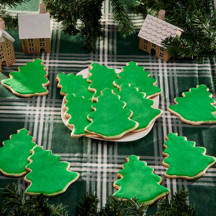 Green Iced Christmas Tree Cookie