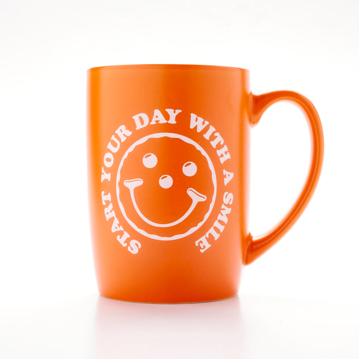 Start Your Day With A Smile Ceramic Coffee Mug