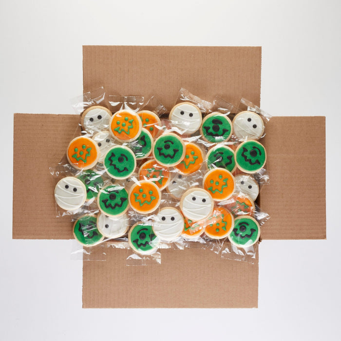 2.5" Monster Mash Halloween Variety Pack - SmileyCookie.com individually wrapped, nut - free, and kosher cookies delivered to you!